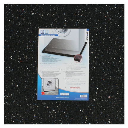 SCANPART - Anti-Vibration Mat - 60x60 cm - Black - Rubber image