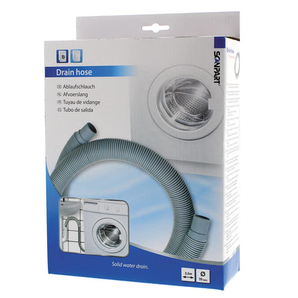 SCANPART - Water Drain Hose - 3.5 m - 19/22 mm - Plastic - Gray image