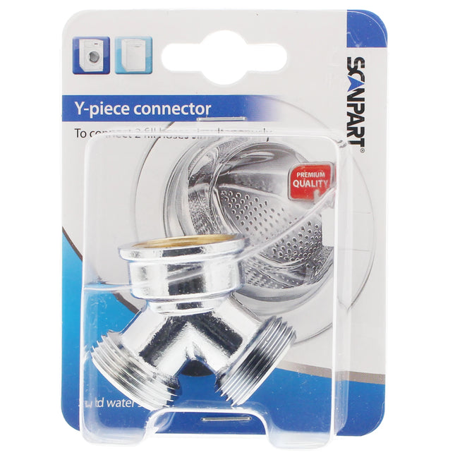 SCANPART - Y-Piece Supply Hose - 3/4" - Silver - 1 Piece image