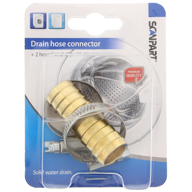 SCANPART - drain hose connection set metal image