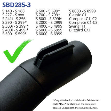 SCANPART Combi Brush SBD285-3 - 28 cm - Polyester Brush  - 35 mm Nozzle Connection image