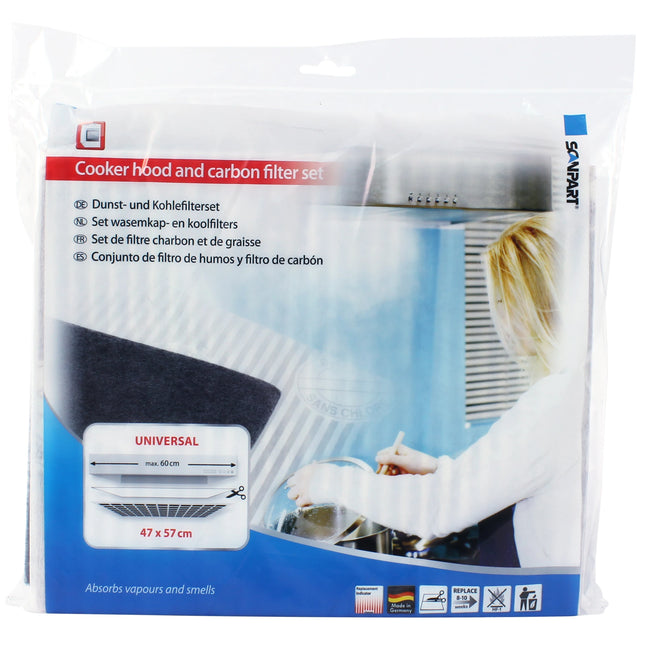 SCANPART - set extractor hood and carbon filters 47x57cm - L046 image