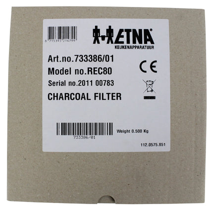 ETNA - carbon filter round Ø213x34,5mm - REC80 image
