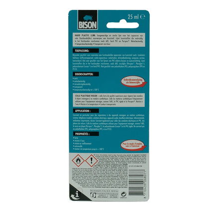 BISON - hard plastic - PVC glue 25ml image