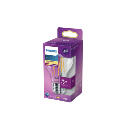 PHILIPS - Lamp - E27 - 75 W - 1055 Lumens - 2700 K - Bright - Pear image