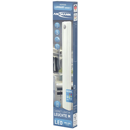 ANSMANN Rechargeable LED Cabinet Lamp - Motion detector - Rechargeable - 6 W 3700 - 6000 K - Frosted - Light strip - Dimmable image