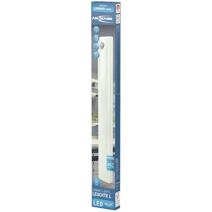 ANSMANN Rechargeable LED Cabinet Lamp - Motion detector - Rechargeable - 8 W 3700 - 6000 K - Frosted - Light strip - Dimmable image
