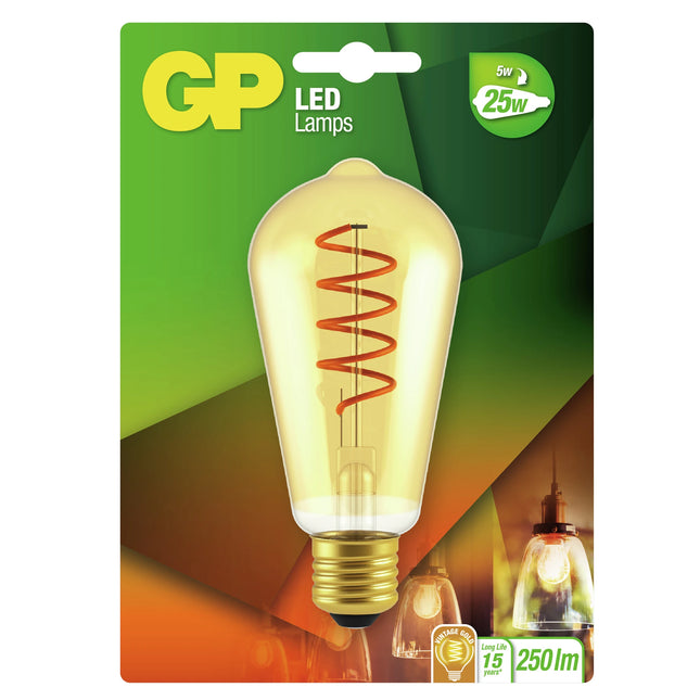GP - Vintage Led - E27 - 25 W - 250 Lumen - 2700 K - Bright - Lamp image