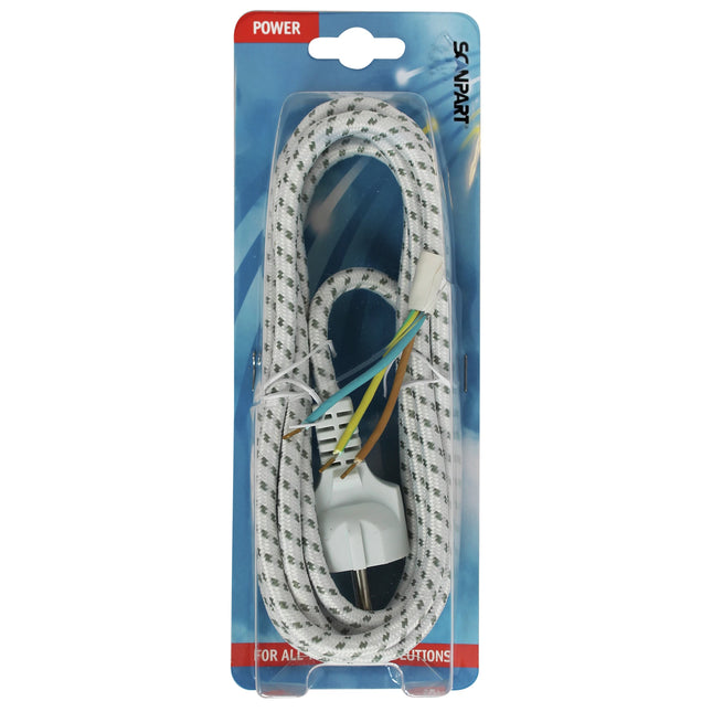 SCANPART - Ironing Cord - Covered - White - 3 m image