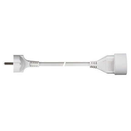 HOUSEBRAND - Extension cable - Plug 220 V (Male) - Plug 220 V (female)+Earth pin 3.0 m 3 x 1.5 mm Belgian version + child safety lock image