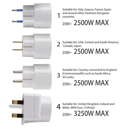 Q-link - Universal set of travel plugs a4 image