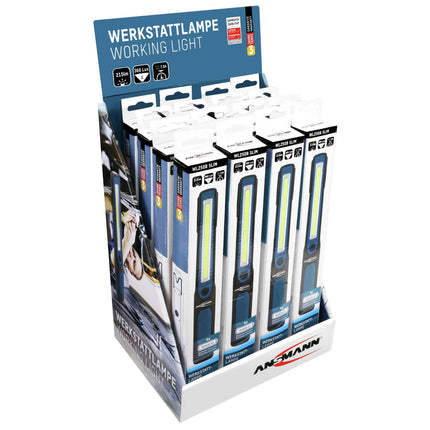 ANSMANN - Flashlight - WL250B - 215 lumens - Black + Blue - 2x AA batteries image