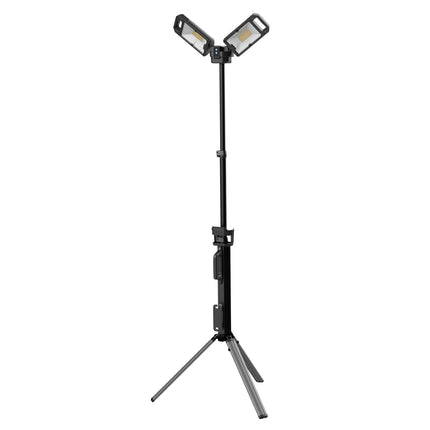 ANSMANN WL5000R - Led Work Light - IPX4 - Orientable - Tripod - Dimmable - Rechargeable - 2 x 30 W - 5000 Lumen - 5000 K - Bright - Spotlight image