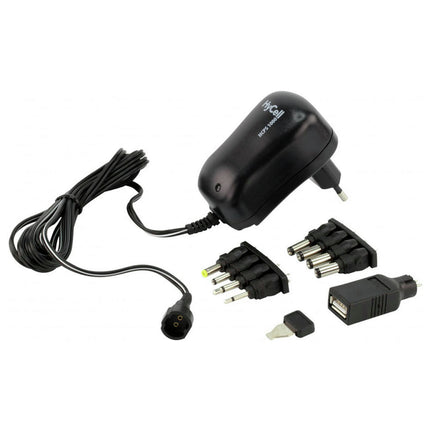 HYCELL - universal power supply 12W + 8 tips and USB-A(F) - HCPS1000 image