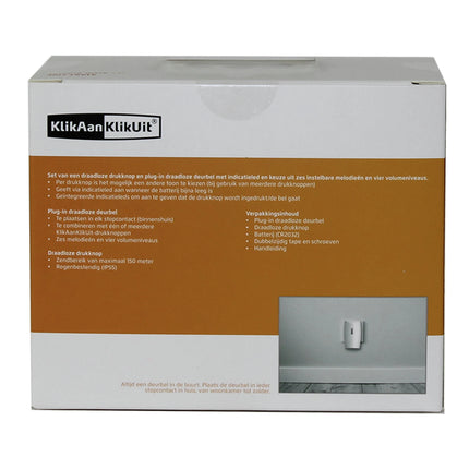 KLIKAAN KLIKUIT - wireless plug-in doorbell + push button - ACDB-8000 image