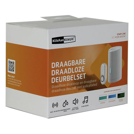 KLIKAAN KLIKUIT - portable doorbell + push button - ACDB-9000 image