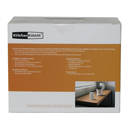 KLIKAAN KLIKUIT - portable doorbell + push button - ACDB-9000 image
