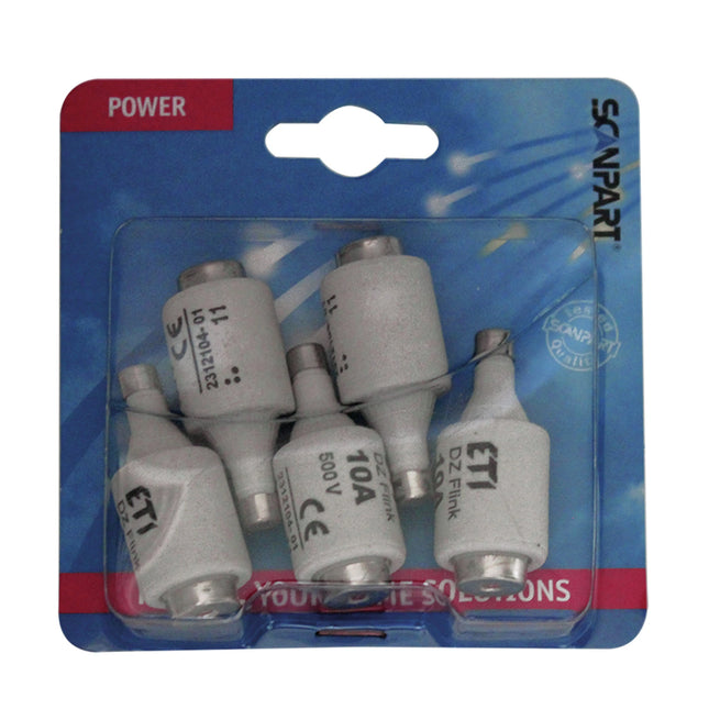 SCANPART - fuses fast 10A (red) 5pcs. image