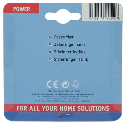 SCANPART - fuses fast 10A (red) 5pcs. image