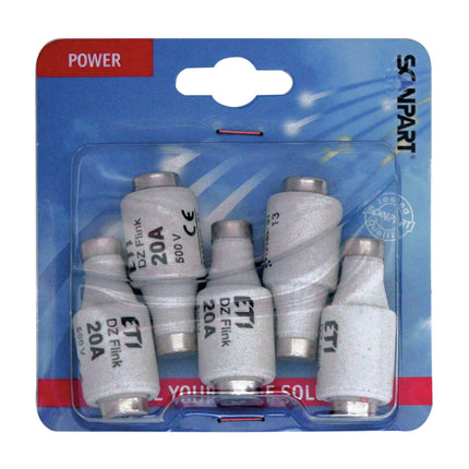 SCANPART - fuses fast 20A (blue) 5pcs. image