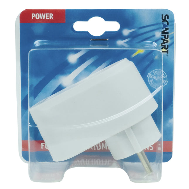 SCANPART - Adapter + Charging Plug - EU Socket | USB A | USB C to EU plug 3.0 m image