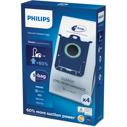 PHILIPS SBAG | S-BAG Classic Long Performance 4 Dustbags image