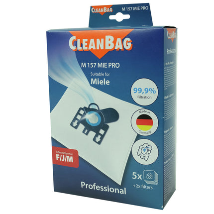 CLEANBAG M157MIE-PRO 5 Dustbags  2 Motorfilters- Suitable for Miele F / J /M image