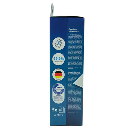 CLEANBAG M157MIE-PRO 5 Dustbags  2 Motorfilters- Suitable for Miele F / J /M image
