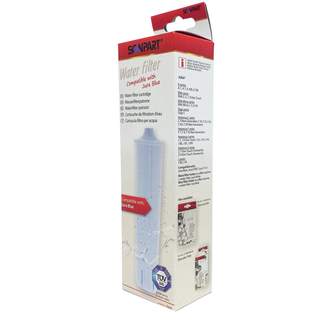 Scanpart Plug-in water filter compatible with Jura Blue applicable in coffee machines from Jura image