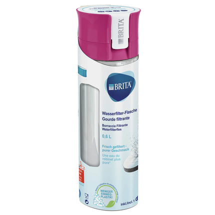 BRITA - Fill&Go - Water filter bottle - 0.6 L - Pink - Waterfilter included image