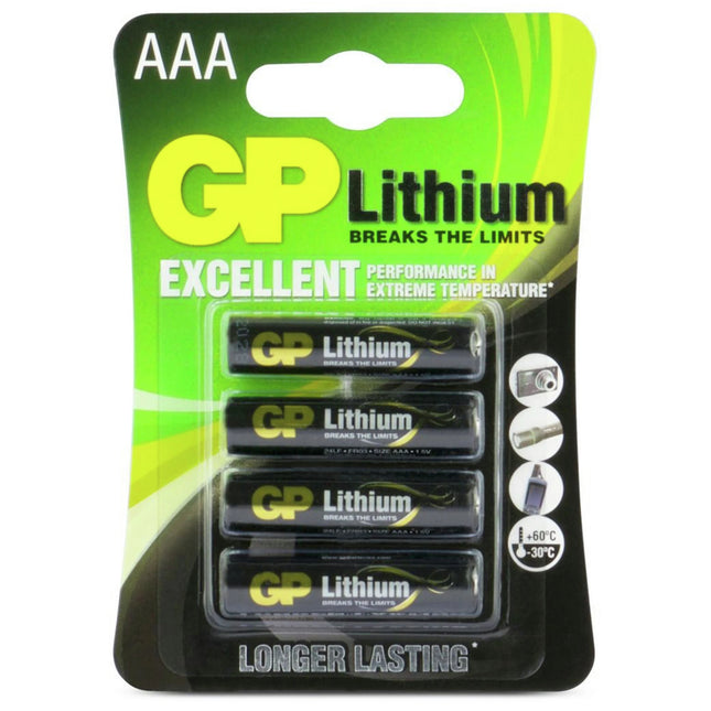 GP Lithium AAA | LR03 - Multipack - 4 Pieces image