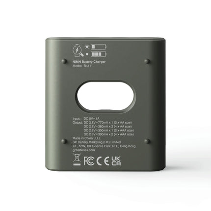 GP NiMH - Recyko - Charger USB AAA | HR03 - Multipack - 4 Pieces + Charger + USB Cable - Rechargeable image