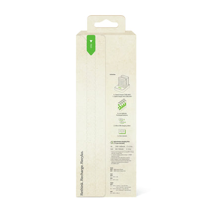 GP NiMH - Recyko - Fast Charger Dock USB AA | HR6 - Multipack - 8 Pieces + Charger + USB Cable - Rechargeable image