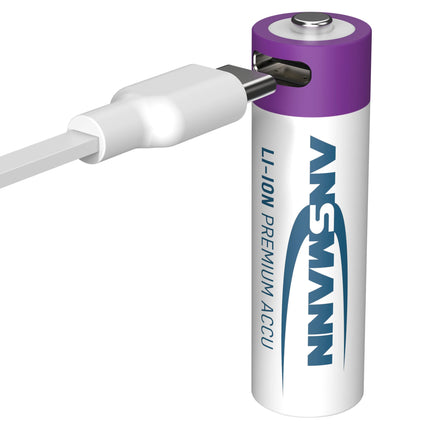 ANSMANN Li-Ion - USB-C AA | HR6 - Multipack - 4 Pieces - Rechargeable image