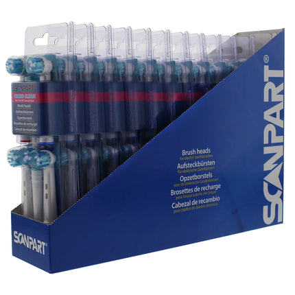 SCANPART - Attachment brushes Cross Clean - 6 Pieces - White - EB50-6 image