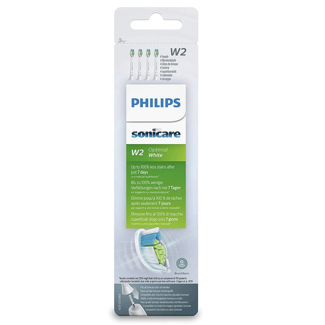Philips - Attachment brushes - Sonicare W2 - Optimal White - 4 Pieces - White - HX6064 image