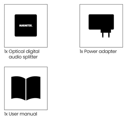 MARMITEK - Split TS12 toslink audio splitter 1in/2out - Split TS12 image