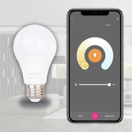 MARMITEK - Smart Me Wifi LED lamp E27 60W 806Lm - GlowME image