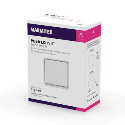 MARMITEK - Smart Me switch button double white - PushLO image