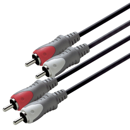 SCANPART - Audiocable - 2 x Tulp (Male) - 2 x Tulp (Male) - 1.5 m image