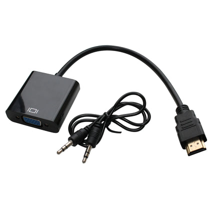 SCANPART - Adapter cable - HDMI (Male) + 3.5 mm Jack - VGA (Female) + 3.5 mm Jack (Female) - 0.2 m image