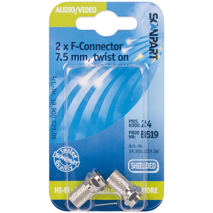 SCANPART - Plug - COAX -  F-connector 7.5 mm (Female) image