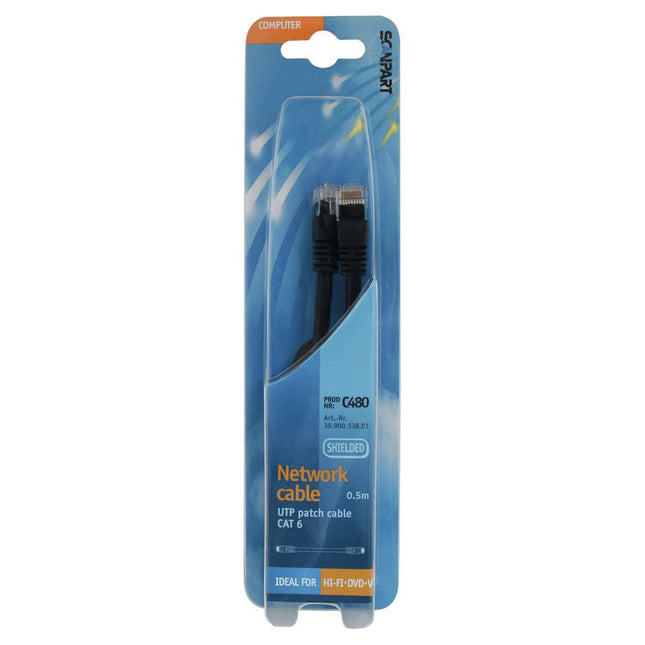 SCANPART - Network cable - UTP - RJ45 (Male) - RJ45 (Male) - 0.5 m image