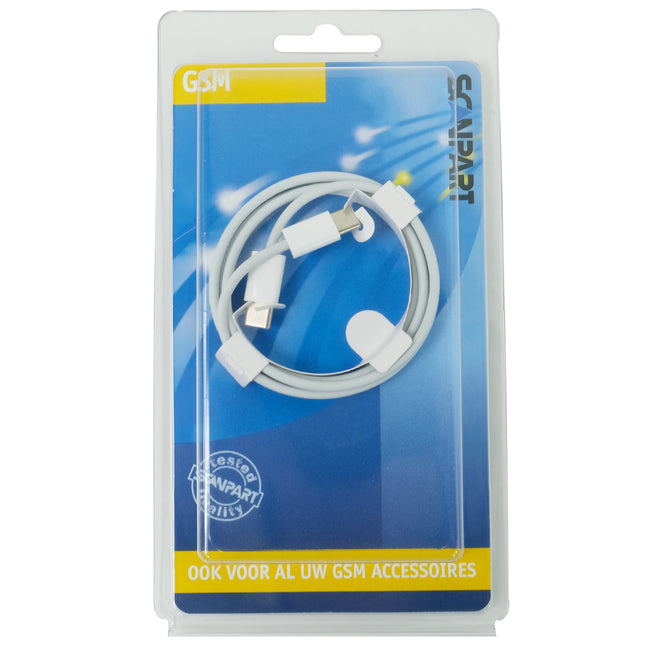 SCANPART - Charging- and Data cable - USB-C (Male) - USB-C (Male) - 1.0 m image