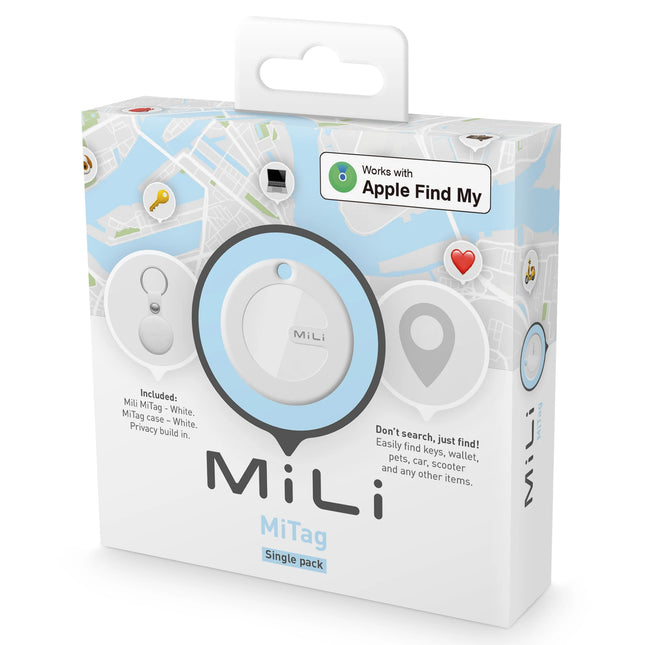 MILI - MiTag Bluetooth tracker (MFi) + white pendant 1pc image