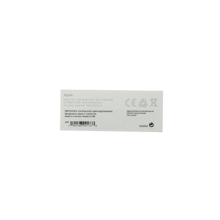 APPLE - Earphone - White - MMTN2 - In-ear - Lightning (M) image