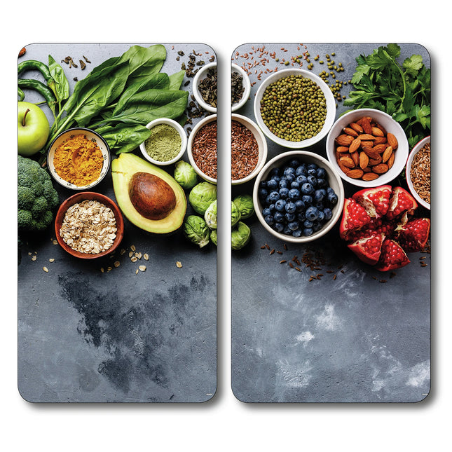 KESPER - Induction cover plate - Cutting board - 50 cm x 28.5 cm - Multicolour - 2 pieces image