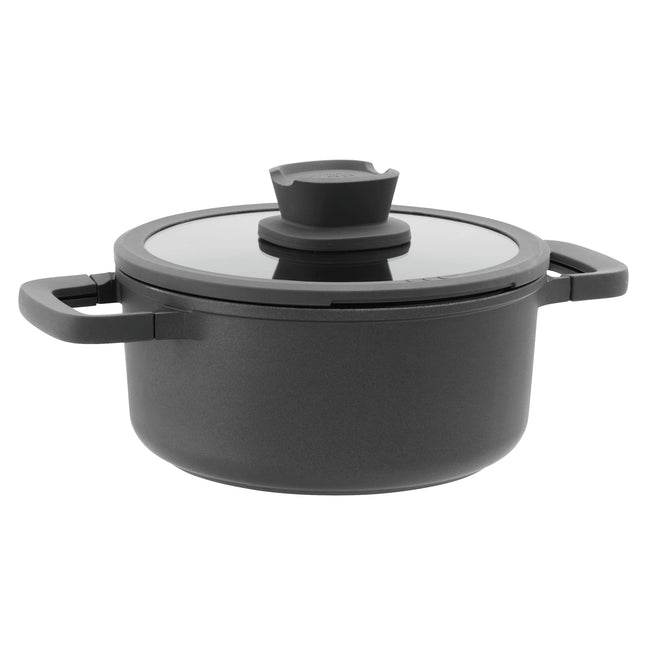 BERGHOFF - Saucepan - Leo Stone+ - Ø20 cm - With lid - Aluminum image