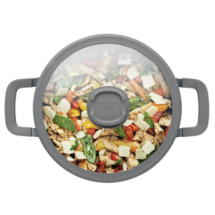 BERGHOFF - Saucepan - Leo Stone+ - Ø24 cm x 11 cm - With lid - Aluminum image