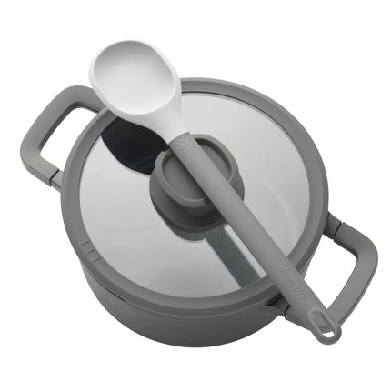 BERGHOFF - Saucepan - Leo Stone+ - Ø24 cm x 14 cm - With lid - Aluminum image